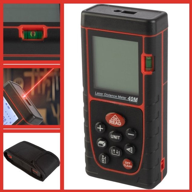 Telemetru laser, Zola, functii multiple, domeniu de masurare 0.03 - 40 m, IP-54 Telemetru laser, Zola, functii multiple, domeniu de masurare 0.03 - 40 m, IP-54